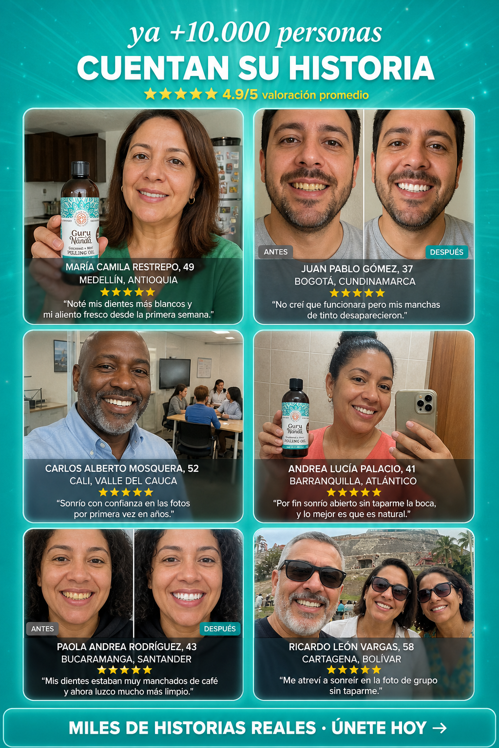 Testimonios/Prueba Social